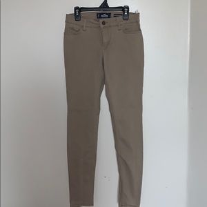 Never worn tan Hollister jeans